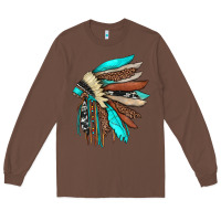 Chestnut indian headdress Long Sleeve Tee - JahusDesignShop