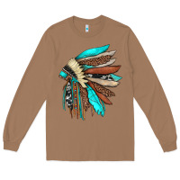 Toasted Coconut indian headdress Long Sleeve Tee - JahusDesignShop