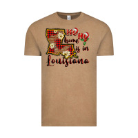 Vintage Coffee ho ho home is in louisiana Vintage Tee - FaDigitalArtStudio