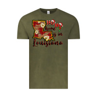 Vintage Olive ho ho home is in louisiana Vintage Tee - FaDigitalArtStudio