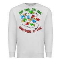 Dove Grey i'm fine it's fine everything is fine Premium Sweatshirt - MaliasSmallBusiness