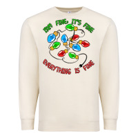 Sandshell i'm fine it's fine everything is fine Premium Sweatshirt - MaliasSmallBusiness