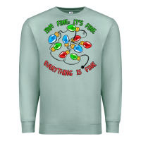 Seafoam i'm fine it's fine everything is fine Premium Sweatshirt - MaliasSmallBusiness