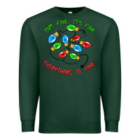 Sports Green i'm fine it's fine everything is fine Premium Sweatshirt - MaliasSmallBusiness