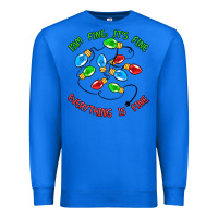True Royal i'm fine it's fine everything is fine Premium Sweatshirt - MaliasSmallBusiness