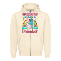 Sandshell unicorns are born in december Zipper Hoodie - Jasminsmagicworld