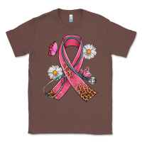 Chestnut Cancer Ribbon Stethoscope Daisy Butterfly Classic Tee - Artiststas