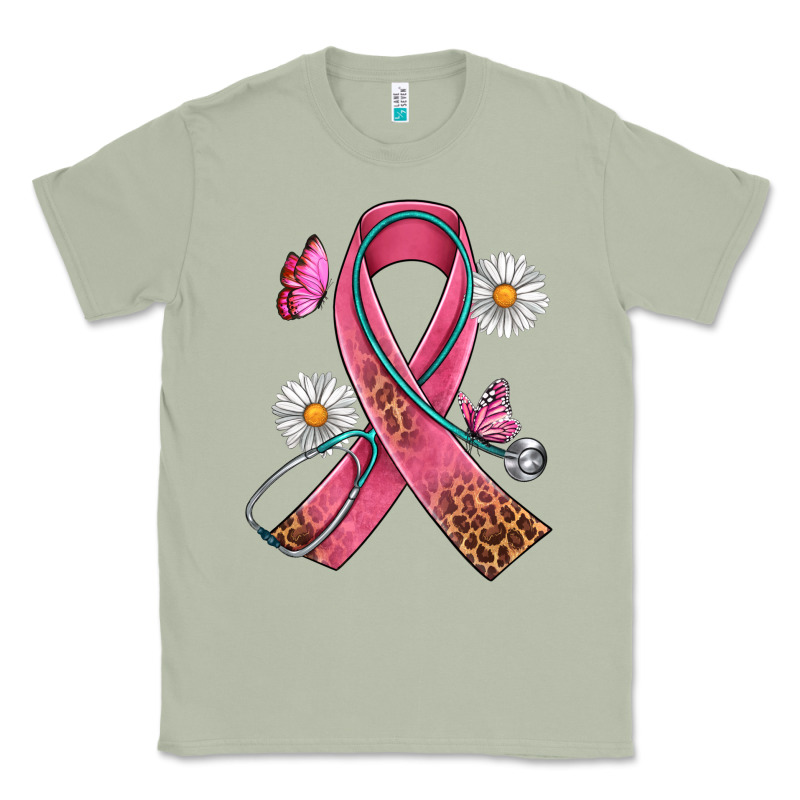 Cancer Ribbon Stethoscope Daisy Butterfly Classic Tee by Artiststas | Teevron