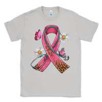Moon Dust Cancer Ribbon Stethoscope Daisy Butterfly Classic Tee - Artiststas
