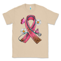 Mushroom Cancer Ribbon Stethoscope Daisy Butterfly Classic Tee - Artiststas