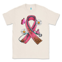 Natural Cancer Ribbon Stethoscope Daisy Butterfly Classic Tee - Artiststas