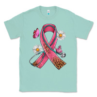 Seafoam Cancer Ribbon Stethoscope Daisy Butterfly Classic Tee - Artiststas