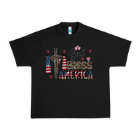 Black god bless america Urban Heavy Tee - CowhideDigitalArt