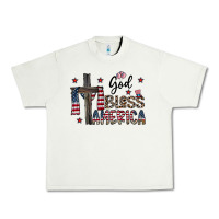 Pistachio god bless america Urban Heavy Tee - CowhideDigitalArt