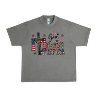 Tornado god bless america Urban Heavy Tee - CowhideDigitalArt