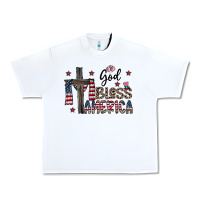 White god bless america Urban Heavy Tee - CowhideDigitalArt