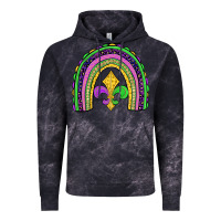 Cloud Black mardi gras fleur de lis rainbow Vintage Hoodie - JahusDesignShop