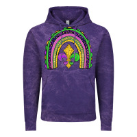 Cloud Purple mardi gras fleur de lis rainbow Vintage Hoodie - JahusDesignShop