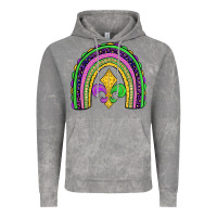 Cloud Rock mardi gras fleur de lis rainbow Vintage Hoodie - JahusDesignShop
