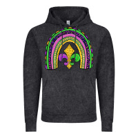 Vintage Black mardi gras fleur de lis rainbow Vintage Hoodie - JahusDesignShop