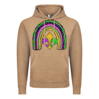 Vintage Coffee mardi gras fleur de lis rainbow Vintage Hoodie - JahusDesignShop