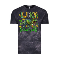 Cloud Black Lucky saurus st.patricks day Vintage Tee - Neo Western