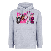 Heather Grey pretty dope afro woman Heavyweight Hoodie - NancyCooperArtShop