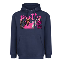 Navy pretty dope afro woman Heavyweight Hoodie - NancyCooperArtShop