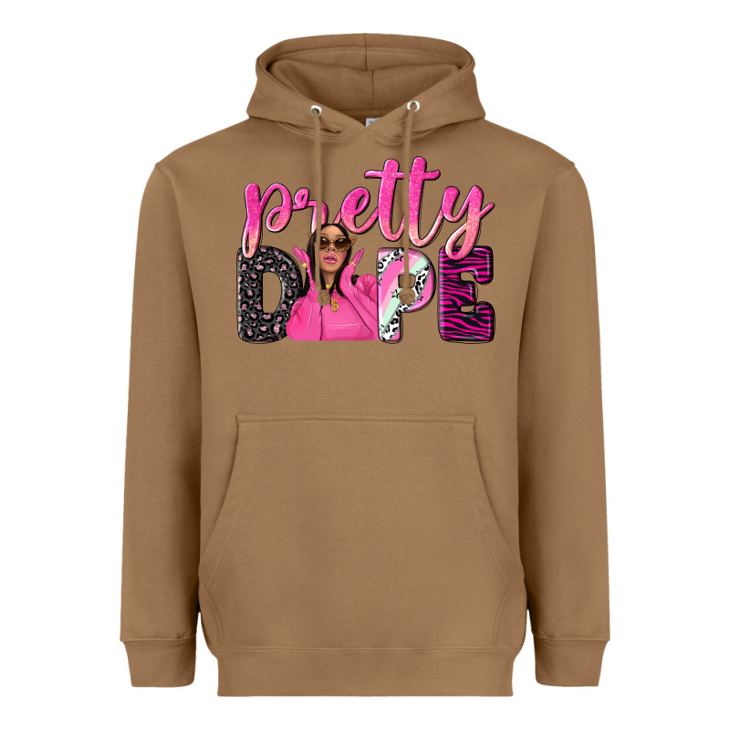 Pretty Dope Afro Woman Heavyweight Hoodie by NancyCooperArtShop | Teevron