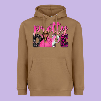Pretty Dope Afro Woman Heavyweight Hoodie Designed By Nancycooperartshop
