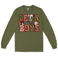 Army Green let's do this boys baseball Long Sleeve Tee - Jasminsmagicworld
