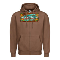 Chestnut western howdy cowgirl leopard serape   license plate template Zipper Hoodie - BarkalooDesign