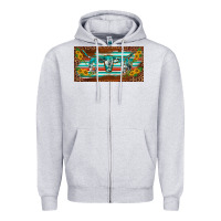 Heather Grey western howdy cowgirl leopard serape   license plate template Zipper Hoodie - BarkalooDesign