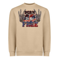 Mushroom Born to be free 4th of July Heavyweight Sweatshirt - CowGirlArtShop