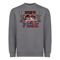 Storm Born to be free 4th of July Heavyweight Sweatshirt - CowGirlArtShop