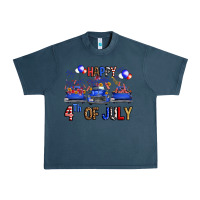 Midnight Navy western hello fourth of july trucks Urban Heavy Tee - FaDigitalArtStudio