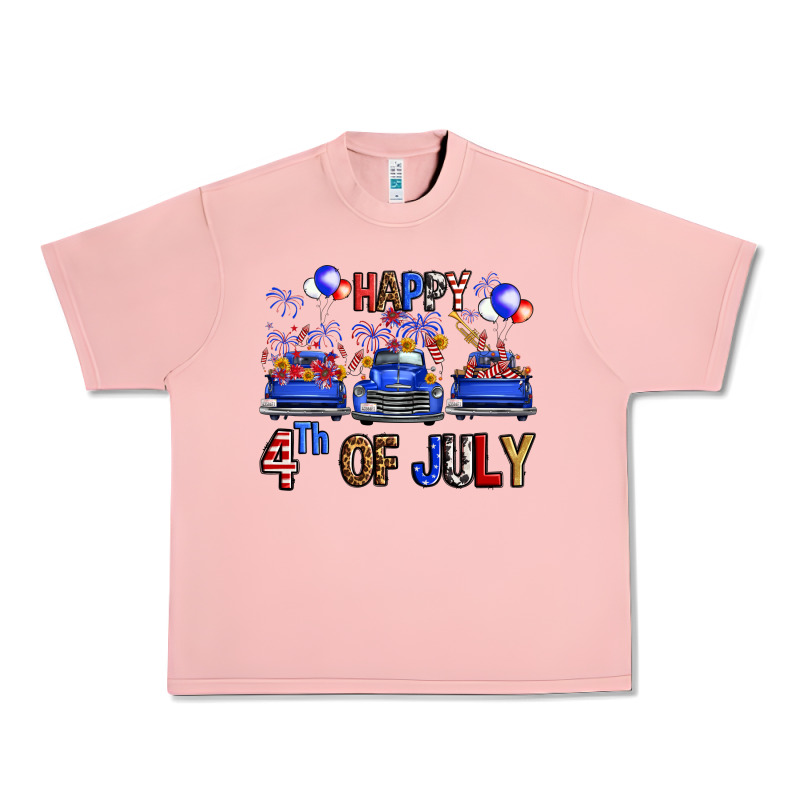 Western Hello Fourth Of July Trucks Urban Heavy Tee by FaDigitalArtStudio | Teevron