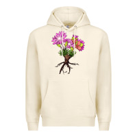 Tofu Bitterroot Flower Illustrations Premium Hoodie - LillyAllenDesigns