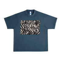 Midnight Navy zebra pattern background Urban Heavy Tee - BarkalooDesign