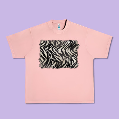 Zebra Pattern Background Urban Heavy Tee Designed By Barkaloodesign