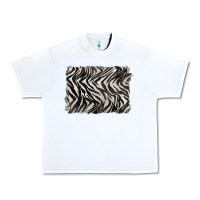 White zebra pattern background Urban Heavy Tee - BarkalooDesign