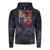 Cloud Black coffee is my love language Vintage Hoodie - Zillion Design Studio