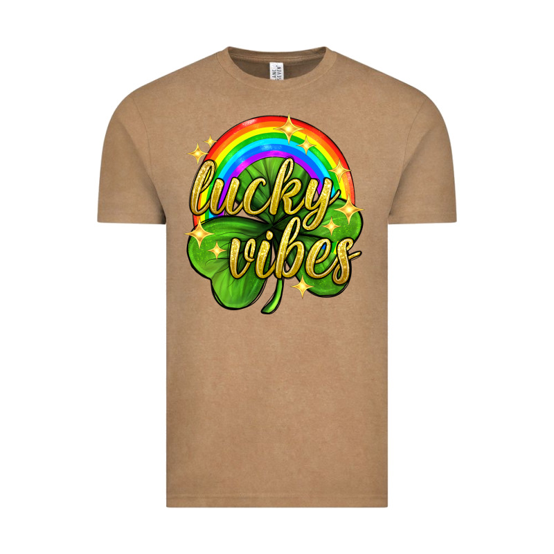 Lucky Vibes St. Patricks Day Vintage Tee by Neo Western | Teevron