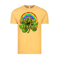 Vintage Mustard Lucky vibes st. patricks day Vintage Tee - Neo Western