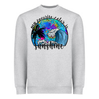 Heather Grey my favorite color is sunshine Heavyweight Sweatshirt - SublimationCraftShop