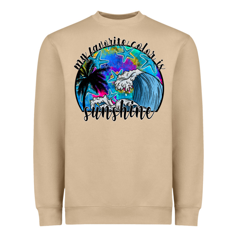 My Favorite Color Is Sunshine Heavyweight Sweatshirt by SublimationCraftShop | Teevron
