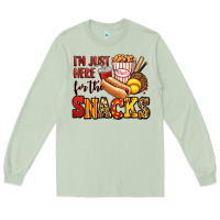 Matcha i'm just here for the snacks softball Long Sleeve Tee - Jasminsmagicworld