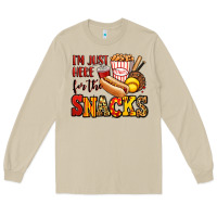 Mushroom i'm just here for the snacks softball Long Sleeve Tee - Jasminsmagicworld