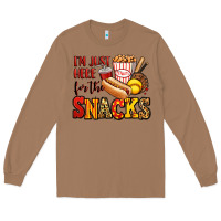 Toasted Coconut i'm just here for the snacks softball Long Sleeve Tee - Jasminsmagicworld