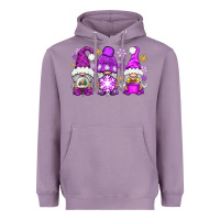 Lavender purple winter gnomies Heavyweight Hoodie - NancyCooperArtShop